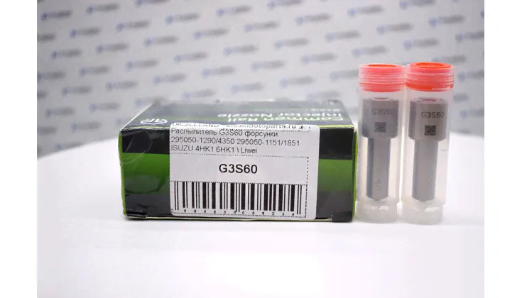 Распылитель G3S60 форсунки Denso 295050-1290/4350 295050-1151/1851 ISUZU 4HK1 6HK1-0