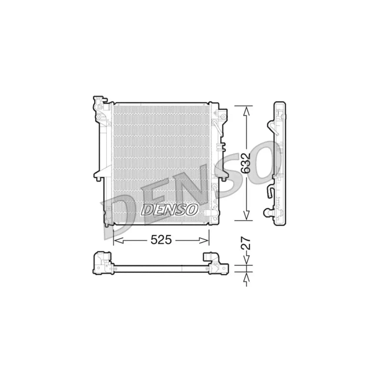 DENSO Радиатор охлаждения арт. DRM45035
