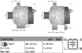 Генератор Denso. Артикул DAN1080