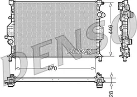 Радиатор охлаждения двигателя Denso для Volvo XC60 I 2008-2017. Артикул DRM10088
